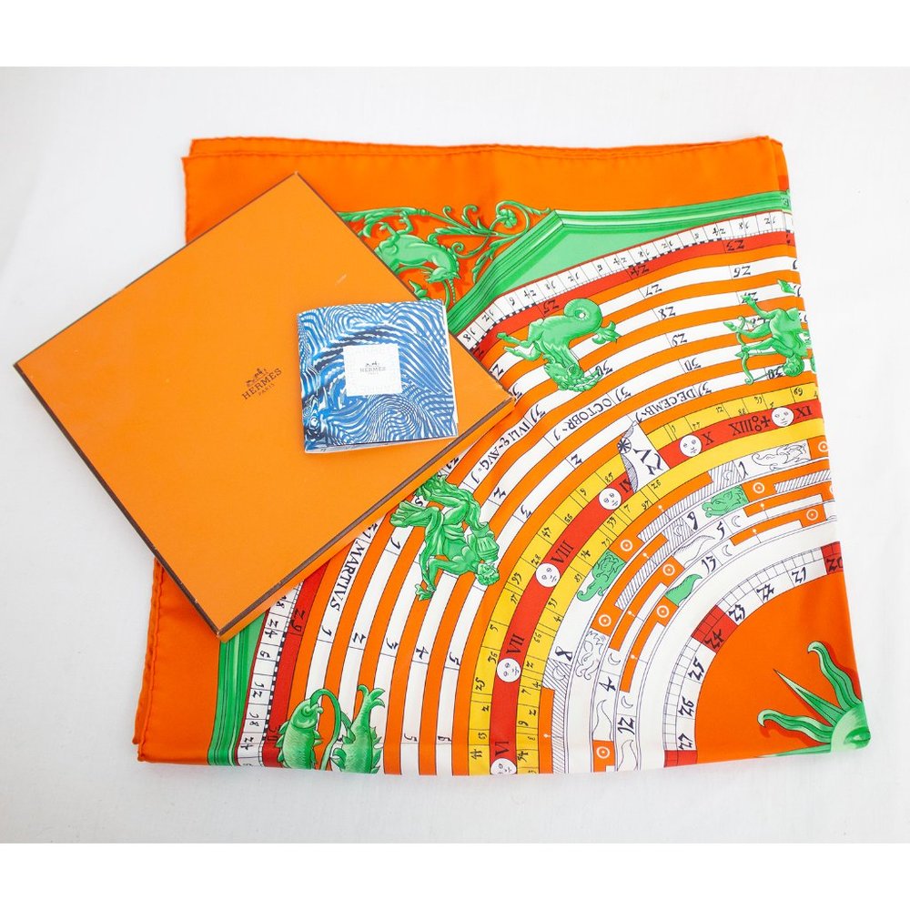 Hermes Astrology Calendar Silk Scarf - Picture 8 of 8